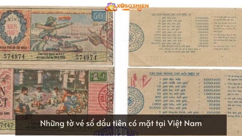 Những tờ vé số đầu tiên có mặt tại Việt Nam